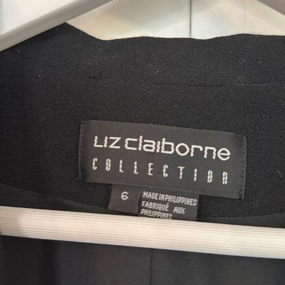 Liz Claiborne Collection Vintage 100% wool velvet trim blazer 6 - Picture 3 of 9